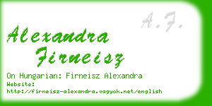 alexandra firneisz business card